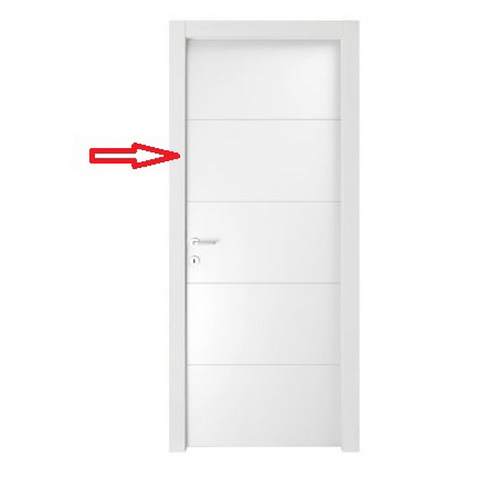 stipiti laterali + cornici per porta mod. righe .bianco cm. 210x70 cod:ferx.603532