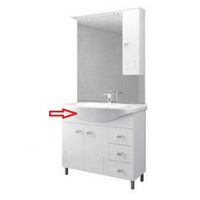 lavabo per mobile bagno bianco eva cm.105 completo cod:ferx.603538