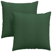 Cuscini da Divano 2 pz | Cuscini per sedie Verde Scuro 80 x 80 cm Tessuto in Cords