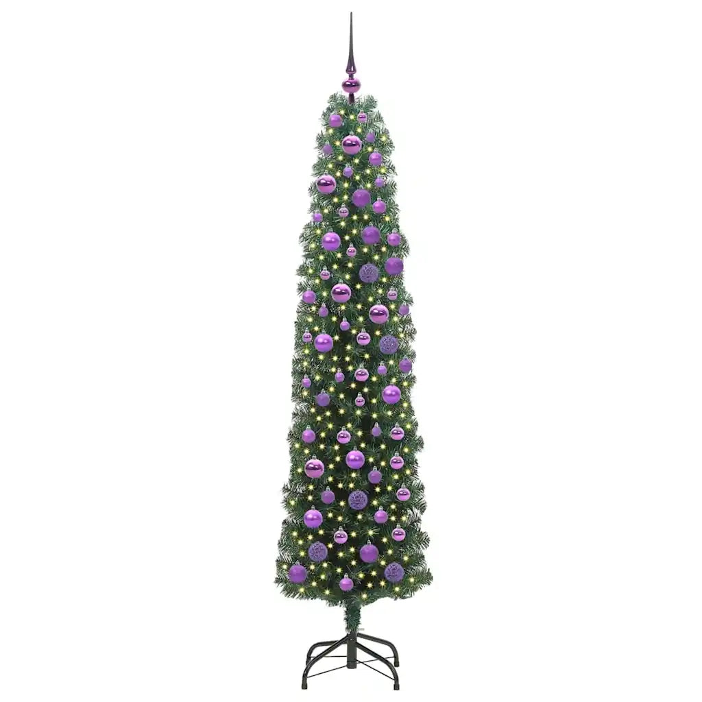 Albero di Natale artificiale con 300 LED Verde 180 cm