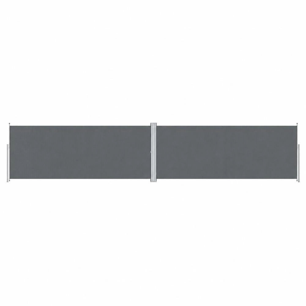 Extendable Side Awning, Anthracite, 160x1000 Cm