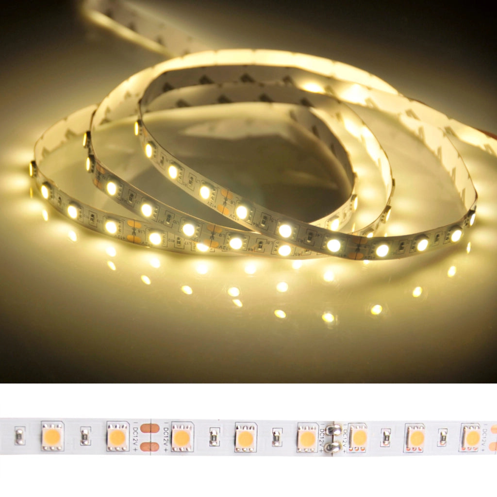 Striscia LED 12V 5m IP20 3000K 2300lm dimmerabile Polux