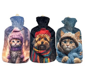 1 Pezzo Borsa Acqua Calda con Fodera in Pile Dream 2 Litri 3 Decori