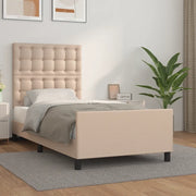 Giroletto con Testiera Cappuccino 90x190 cm in Similpelle