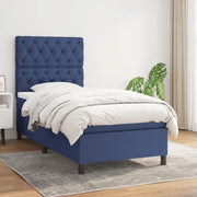 Giroletto a Molle con Materasso Blu 80x200 cm inTessuto cod mxl 32701