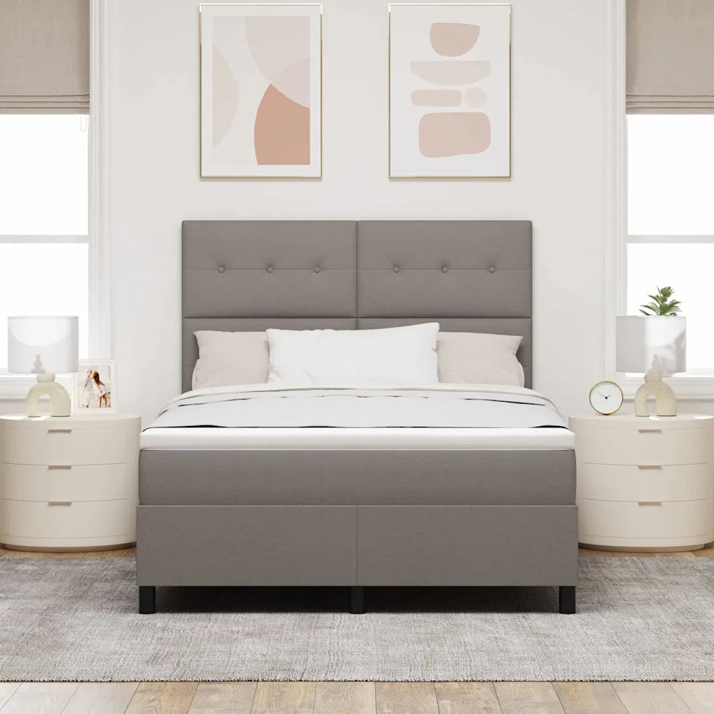 Letto a molle con materasso con led Talpa 160 x 200 cm Tessuto