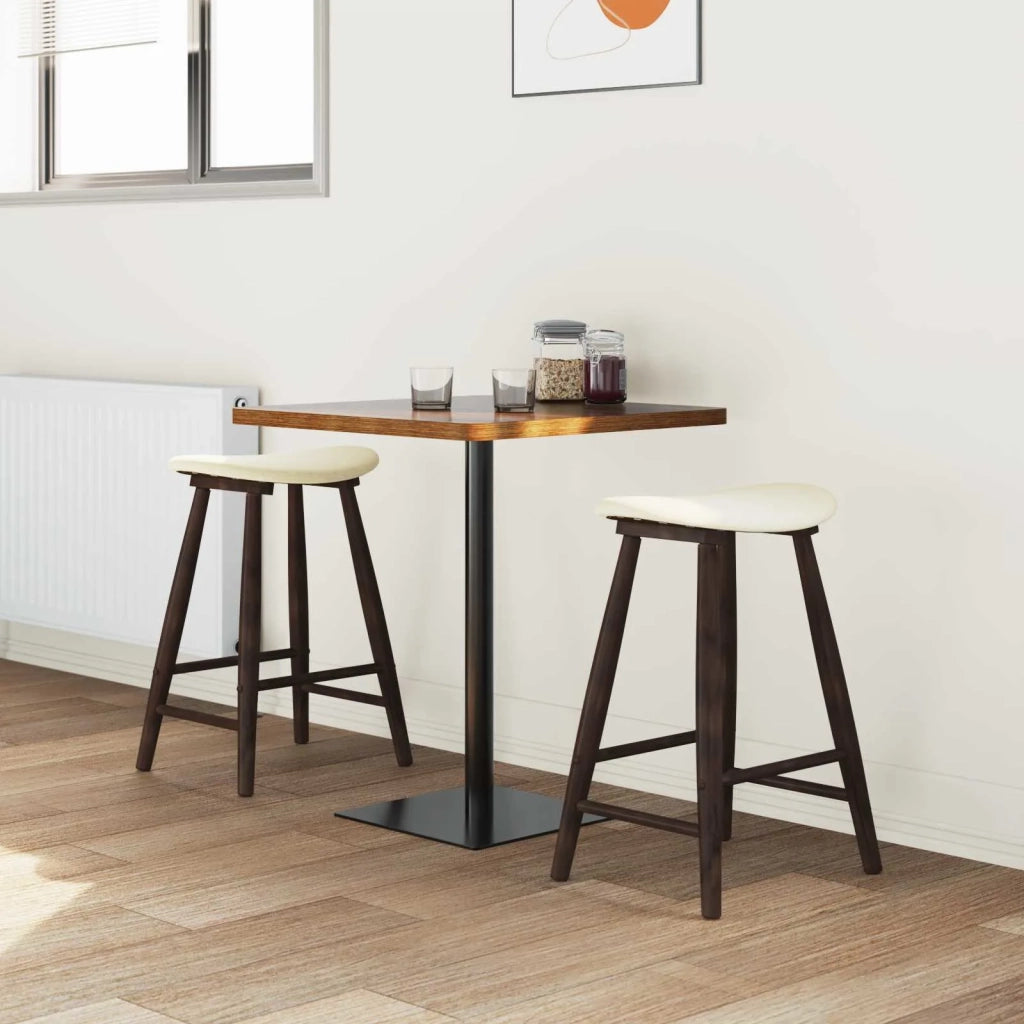 Sedie da pranzo 2 pcs Marrone Chiaro 46 x 37 x 63 cm