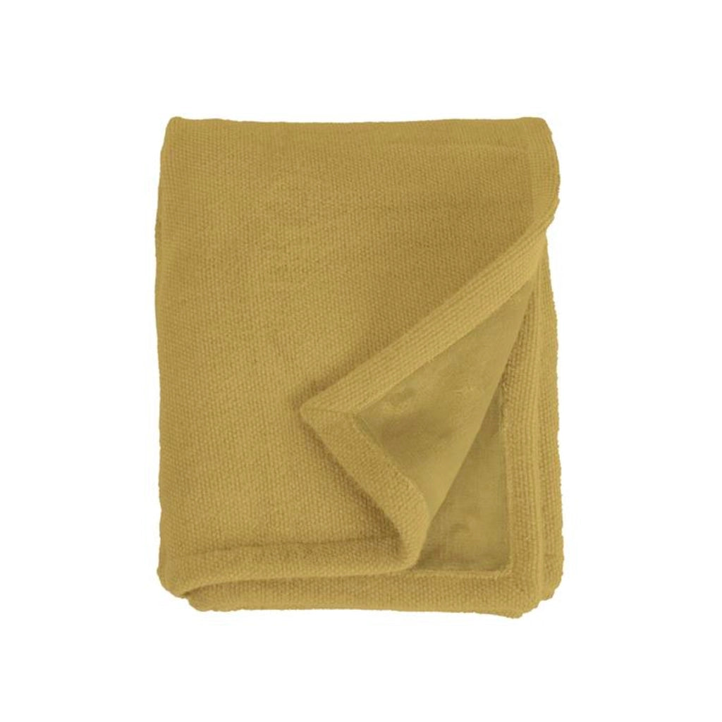 Coperta a quadri giallo-verde 130x170cm PANORA