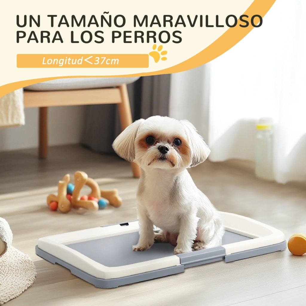 Toilette per Cani con Vassoio ¨C Xylo ¨C Grigio 63x48,5x6 cm