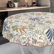 Tavolo con Panno di Protezione Acqua - Rond 140 cm - Impermeabile - Facile da Pulire - Effetto Lotus - Finitura Robusta
