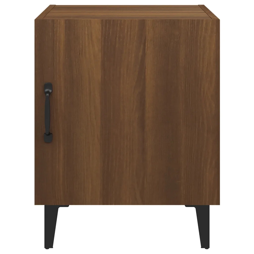 Comodini 2 pz Rovere Marrone in Legno Multistrato cod mxl 30174