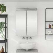 Mobiletto per specchio da bagno con porta TULUM Grigio Sonoma 880367