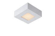 Plafoniera Lucide Brice LED 8W 3000K bianca quadrata IP44