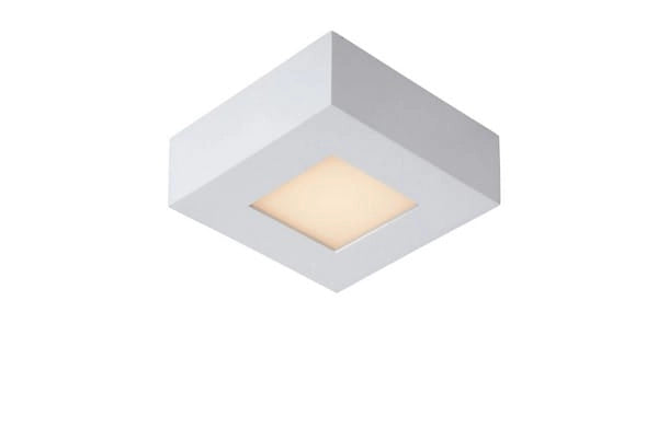 Plafoniera Lucide Brice LED 8W 3000K bianca quadrata IP44