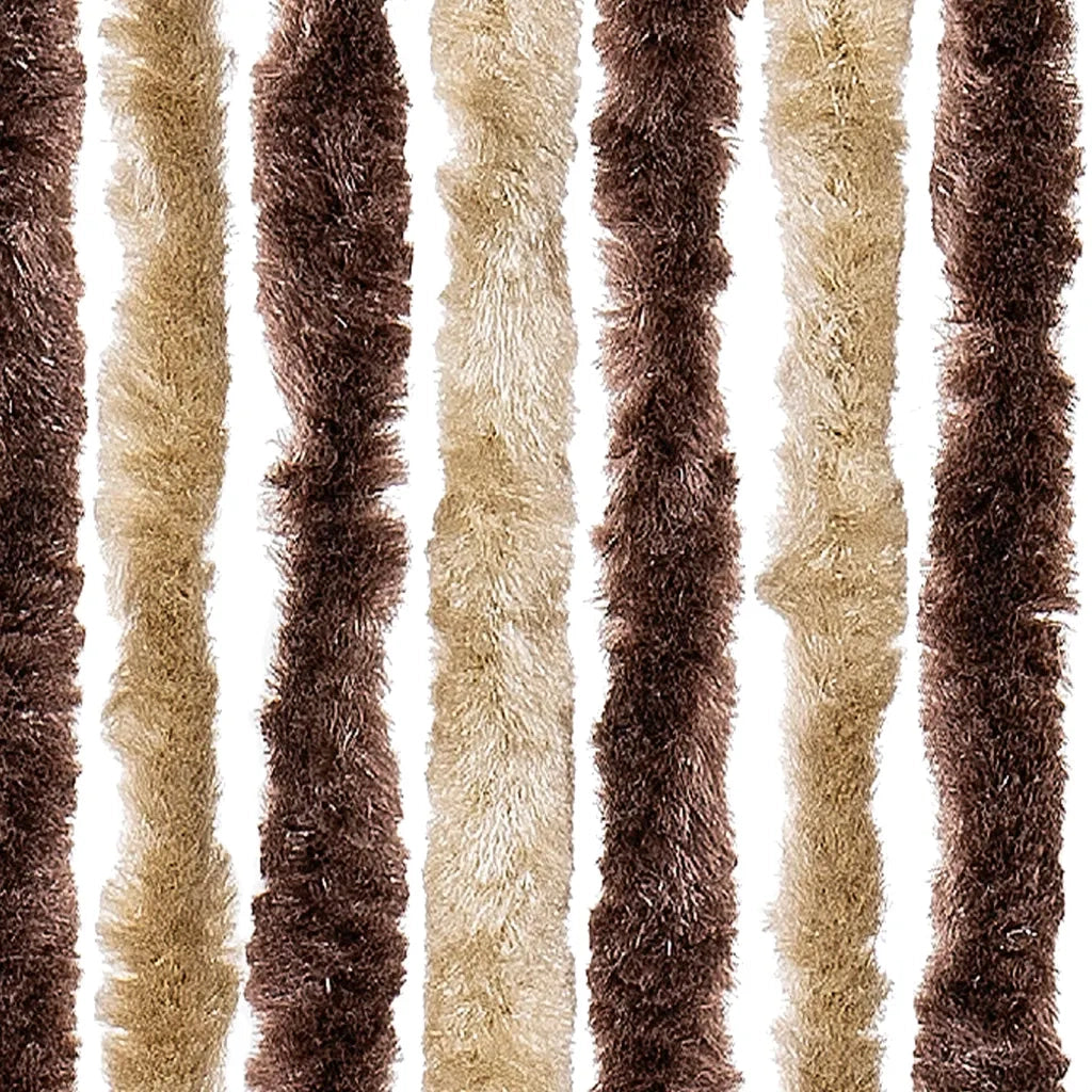 Zanzariera Beige e Marrone Chiaro 118x220 cm Ciniglia CFW2304550
