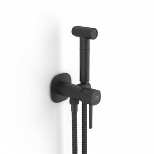 Set idroscopino bidet a incasso nera opaca con doccetta bidet – moderna, salvaspazio ed elegante