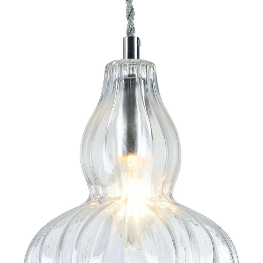 Maytoni Sospensione contemporanea Eustoma 1 luce E14 nichel metallo diffusore vetro