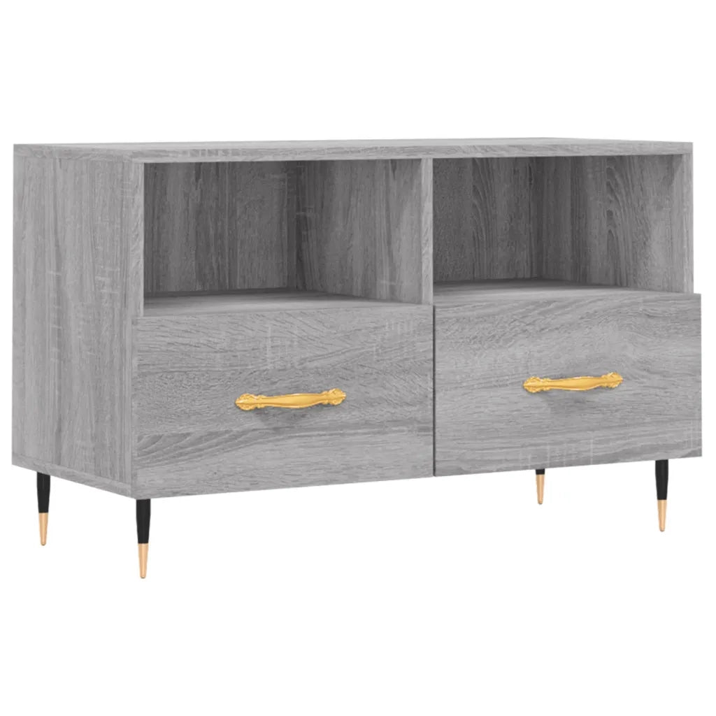 Mobile Porta TV-Mobile per TV-Credenza TV Grigio Sonoma 80x36x50 cm in Legno Multistrato 695269