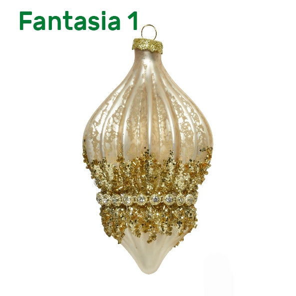 APPENDINO DI VETRO GLITTER