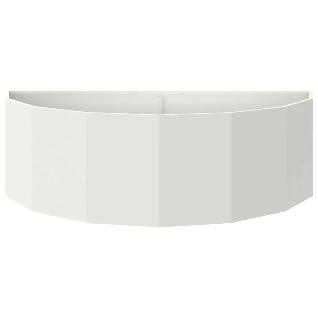 Fioriera Bianco 120 x 60 x 35 cm Acciaio