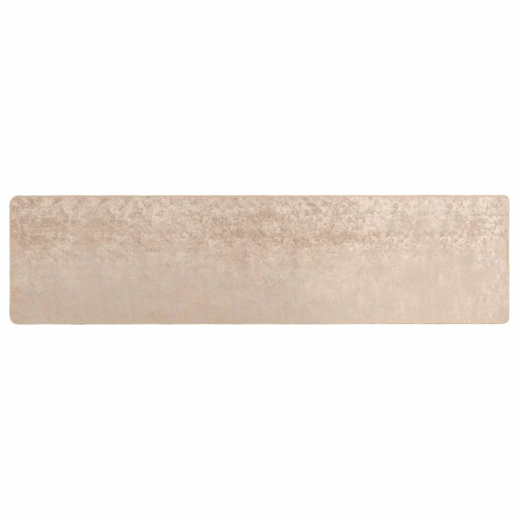 Runner Tappeto MARSA Beige 80 x 400 cm Poliestere e PVC