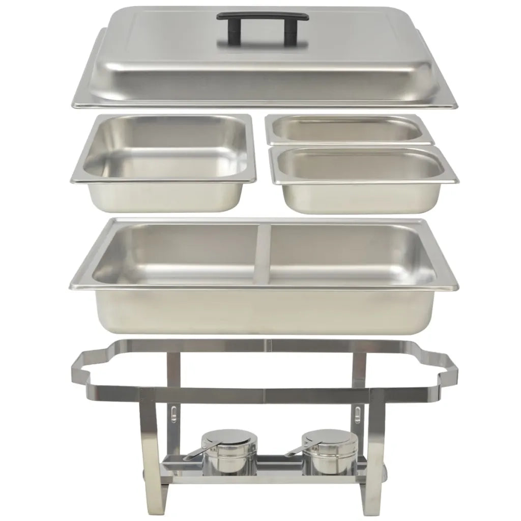 Set 4 pz Teglie Scaldavivande in Acciaio Inossidabile 50530