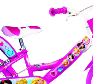 SCH PRINCESS 14", bicicletta per bambini, adatta ad etÃ  tra i 4 e i 6 anni, per altezza tra 100 e 120 cm, con cestino