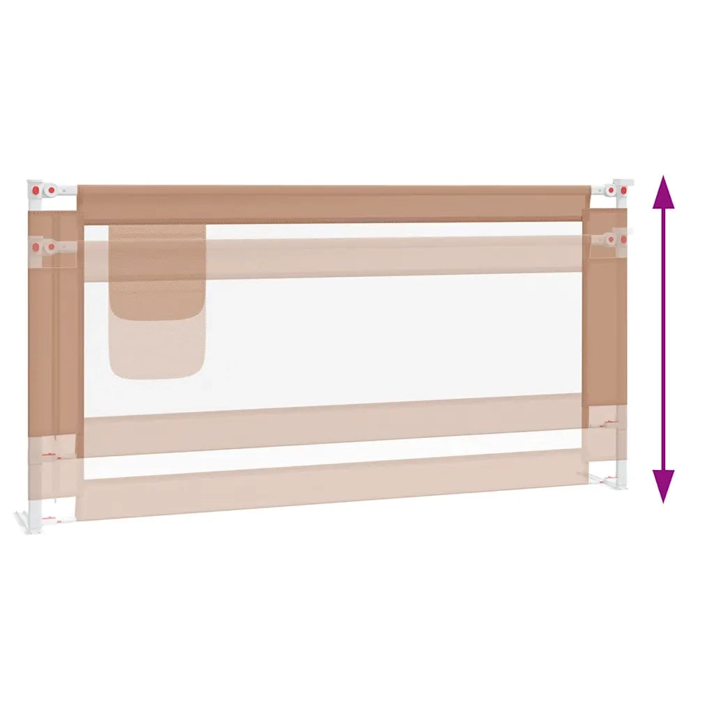 Sponda Letto di Sicurezza per Bambini Tortora 180x25 cm Tessuto cod mxl 72947