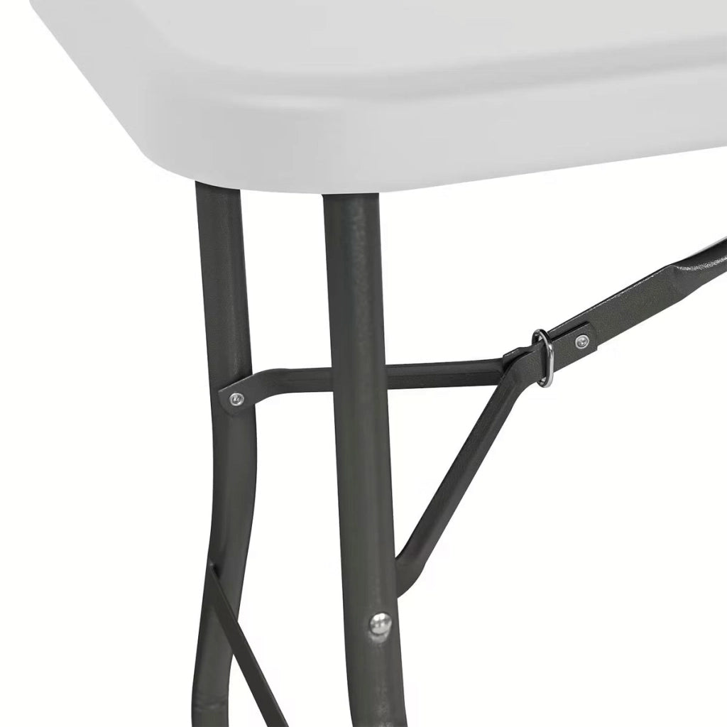 Tavolo Pieghevole Rettangolare in Resina 150x70x74cm Tavolo Multiuso da Esterno, Campeggio, Eventi, Esterno, Interno