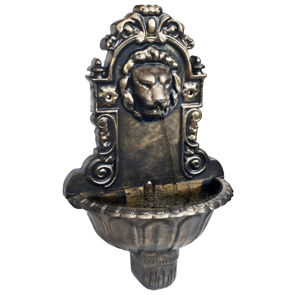 Fontana a Muro Design a Testa di Leone Bronzocod mxl 104493