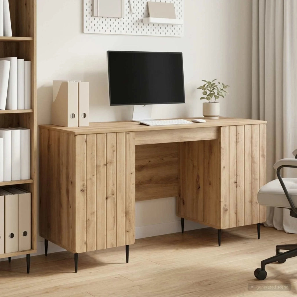 Scrivania con lo scaffale Rovere Artigianale 142,5 x 50 x 75 cm 3414593