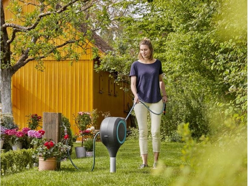 Avvolgitore Automatico Tubo Acqua da Giardino Gardena RollUp-S con 15 metri di tubo