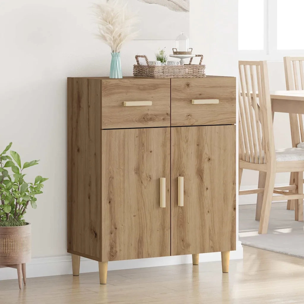 Credenza-Buffet-Armadio da cucina rovere artigianale 34 x 69.5 x 89 cm Legno multistrato