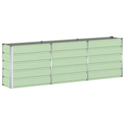 Fioriera di design moderna e versatile 160 x 40 x 75 cm in acciaio verde 02_0059263