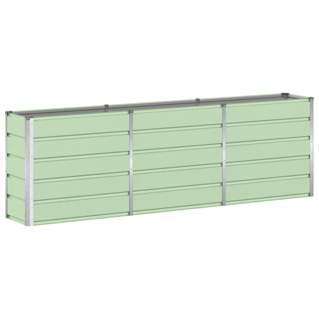 Fioriera di design moderna e versatile 160 x 40 x 75 cm in acciaio verde 02_0059263