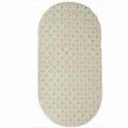 Trade Shop - Tappeto Tappetino Pvc Ovale Antiscivolo Vasca Bagno Doccia 69 X 36cm 79747 Beige -