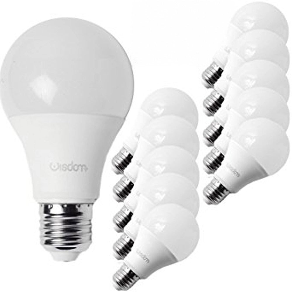 Trade Shop - Kit Da 10 Lampadine Led E27 Da 12w Luce Bianco Freddo Caldo Classe A - -bianco Naturale      -