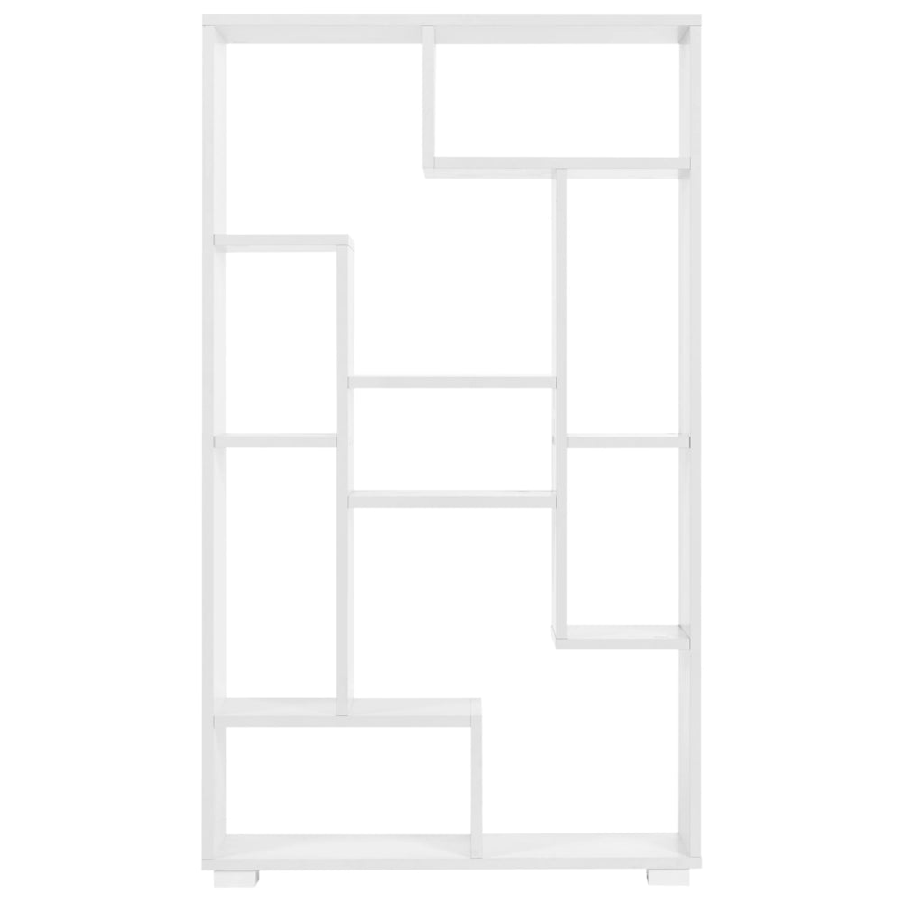 Libreria Industriale 9 Scaffali bianco con schienale aperto stile moderno