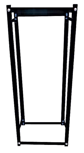 Portalegna per Camino da Interno o Esterno 40x25x99,5 cm in Acciaio King Nero