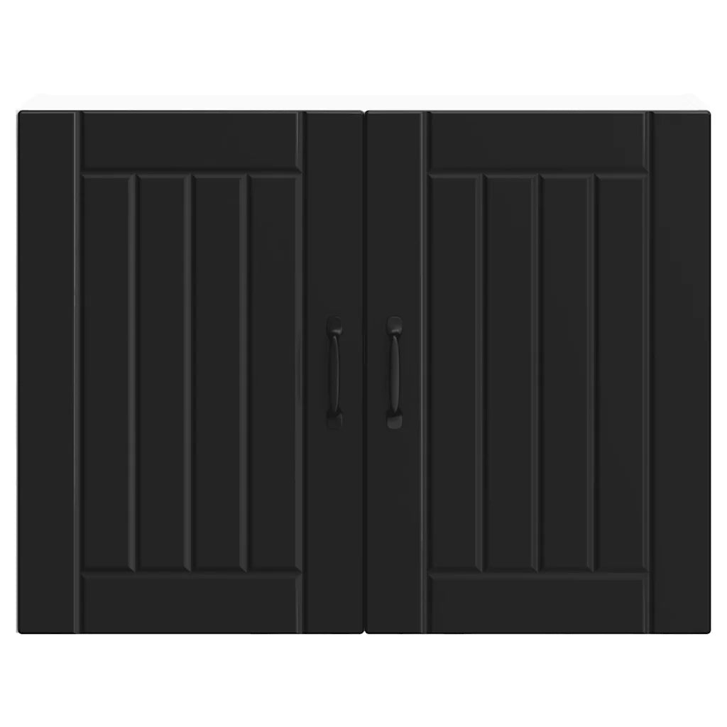 Pensile da Cucina Lucca Nero in Legno Multistrato 853828