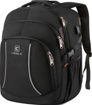Zaino da 17,3'' per uso aziendale e scolastico con grandi borse acqua-resistenti, borsa da viaggio e borsa da lavoro con tasche USB e RFID per uomo/donna