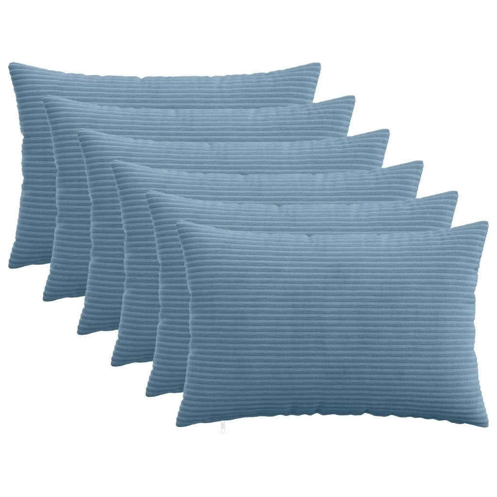 Federa 6 pcs HEERLEN Blu 50 x 70 cm corduroy 911324