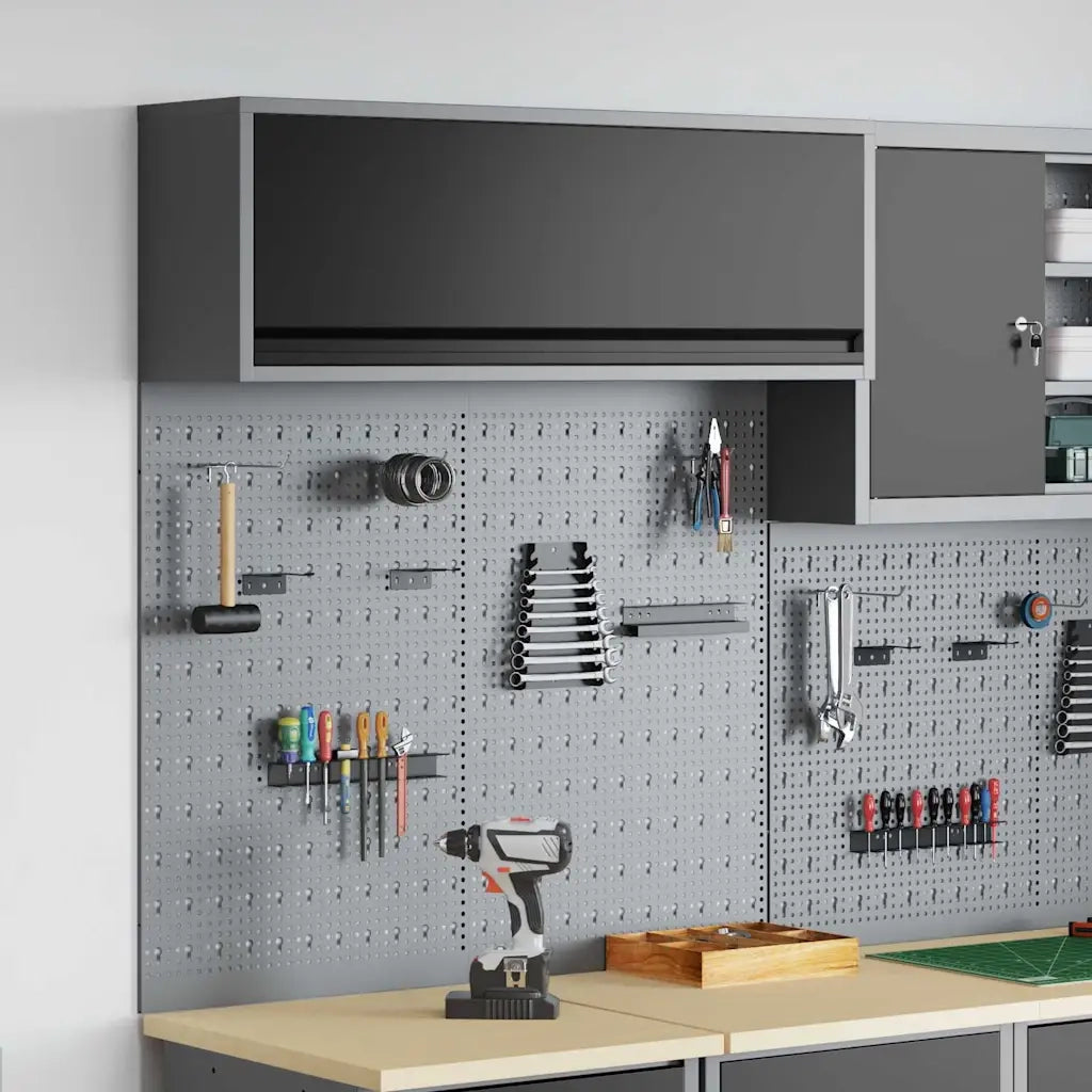 Set di armadi per attrezzi con lo scaffale 3 pz Nero CFW7367108
