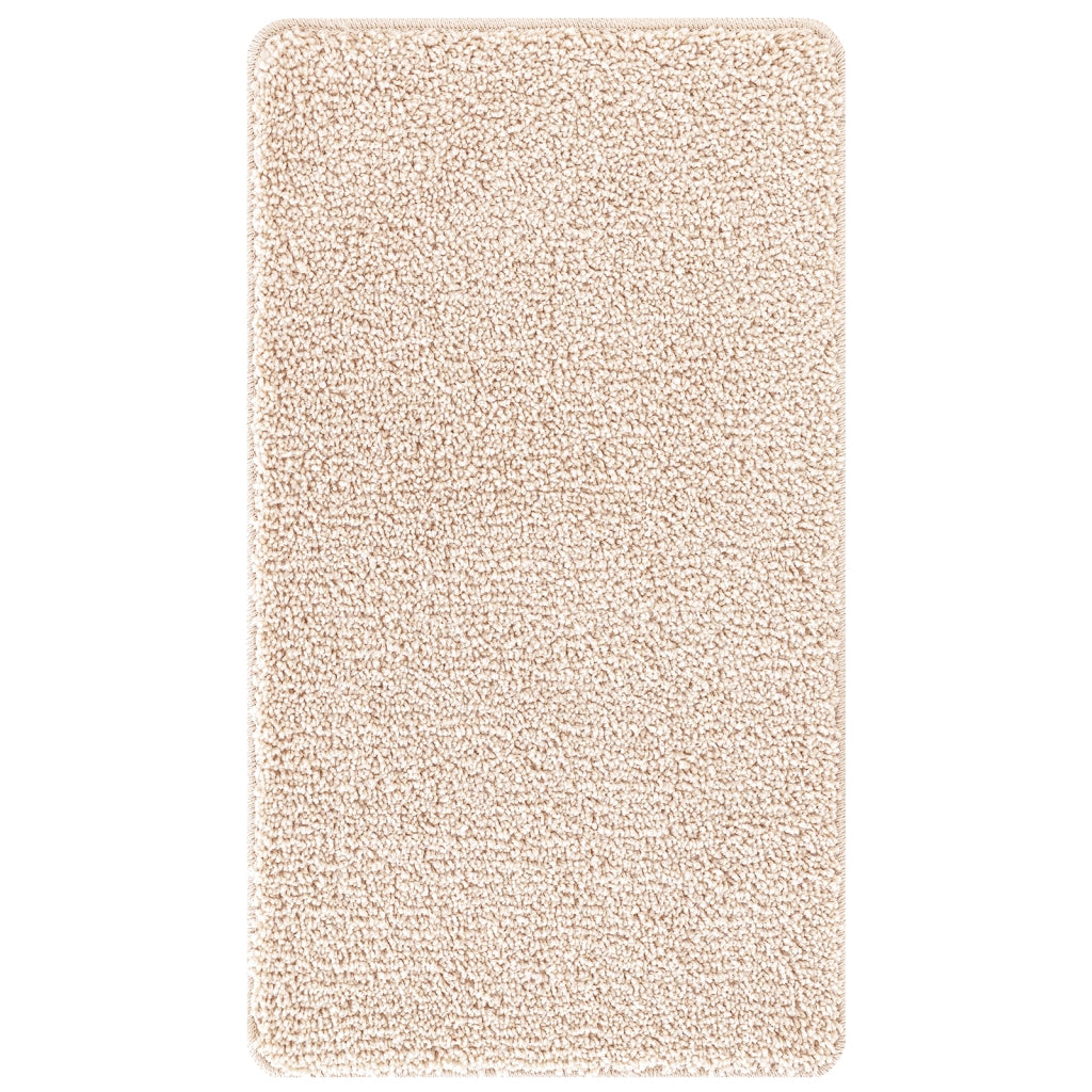 Tappetino da bagno rettangolare crema 70x120 cm polipropilene antiscivolo