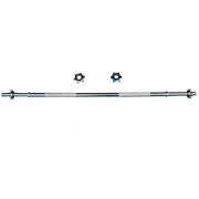 Trade Shop - Bilanciere Manubrio In Metallo Barra Per Sollevamento Pesi Da 1,2 Mt Con Collari -