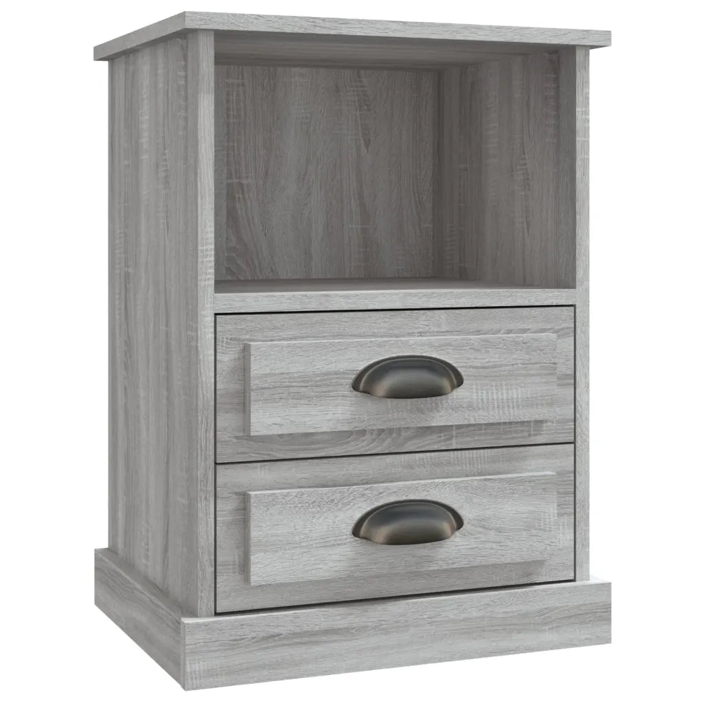 Comodino | Armadio da Notte | Mobiletto da notte Grigio Sonoma 43x36x60 cm