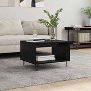 Tavolino da salotto Rovere nero 60 x 50 x 40 cm