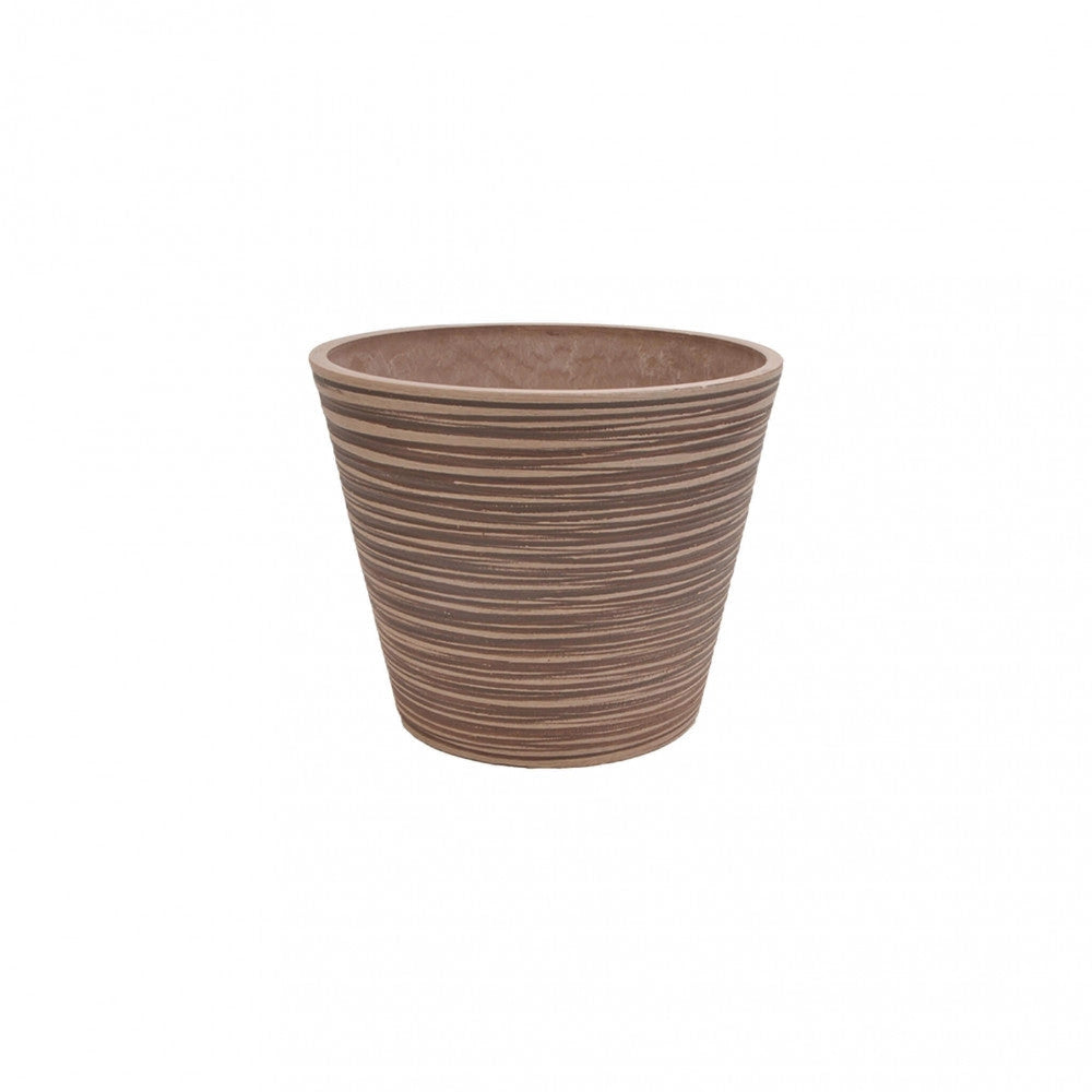Vaso Grande Camelia Ø41x33,3 cm in Fibra sintetica Taupe