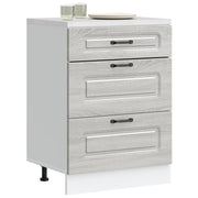 Base da Cucina Kalmar Grigio Sonoma in Legno Multistrato