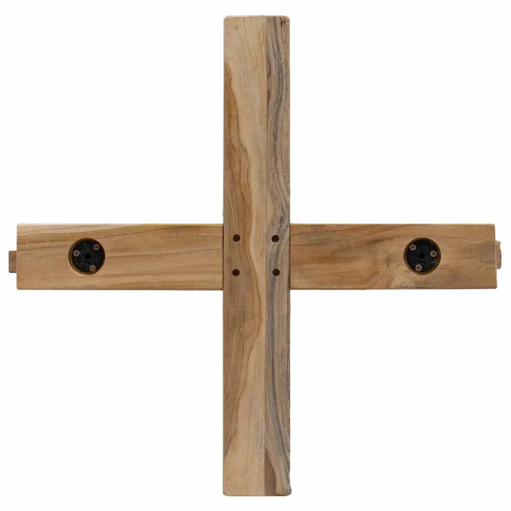 Albero di Natale Marrone 149,5 cm Legno massello di teak